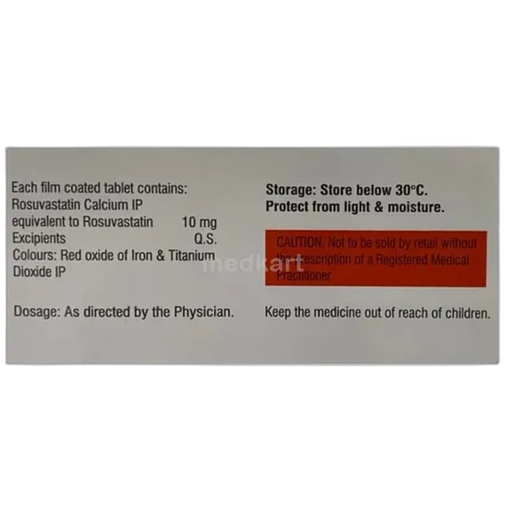 rosuless 10mg tablet 15's
